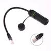 Rj45 8P8C Waterproof Network Pass-Through Head Connector Rj45 Male To Female Adapter Extension Cord