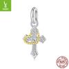 Love Cross Diy Pendant Jewelry Accessories Personalized Trend S925 Sterling Silver Beads