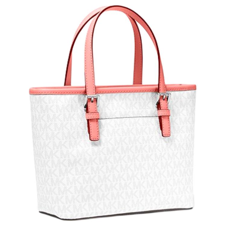 MICHAEL KORS Jet Set Coated Canvas Tote Bag, Shopping Bag, Shoulder Bag, Crossbody Bag, Handbag Women's 35T9STVT0B-PINK