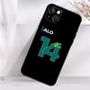 F1 Racing Fernando Alonso 14 Phone Case For iPhone 16 15 14 13 12 11 Pro Max Mini X XR XS Max 7 8 Plus Back Cover