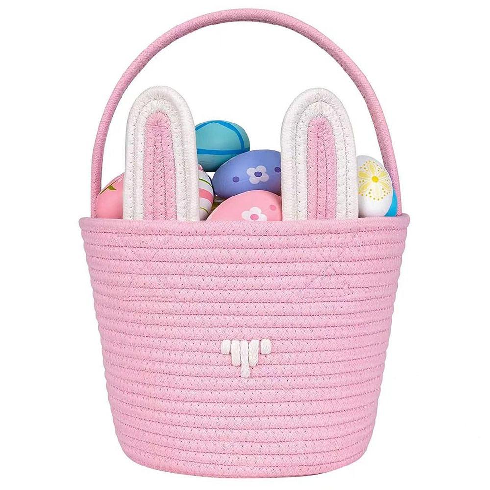 Empty Easter Baskets for Kids Woven Storage Basket with Handle Durable Easter Gifts