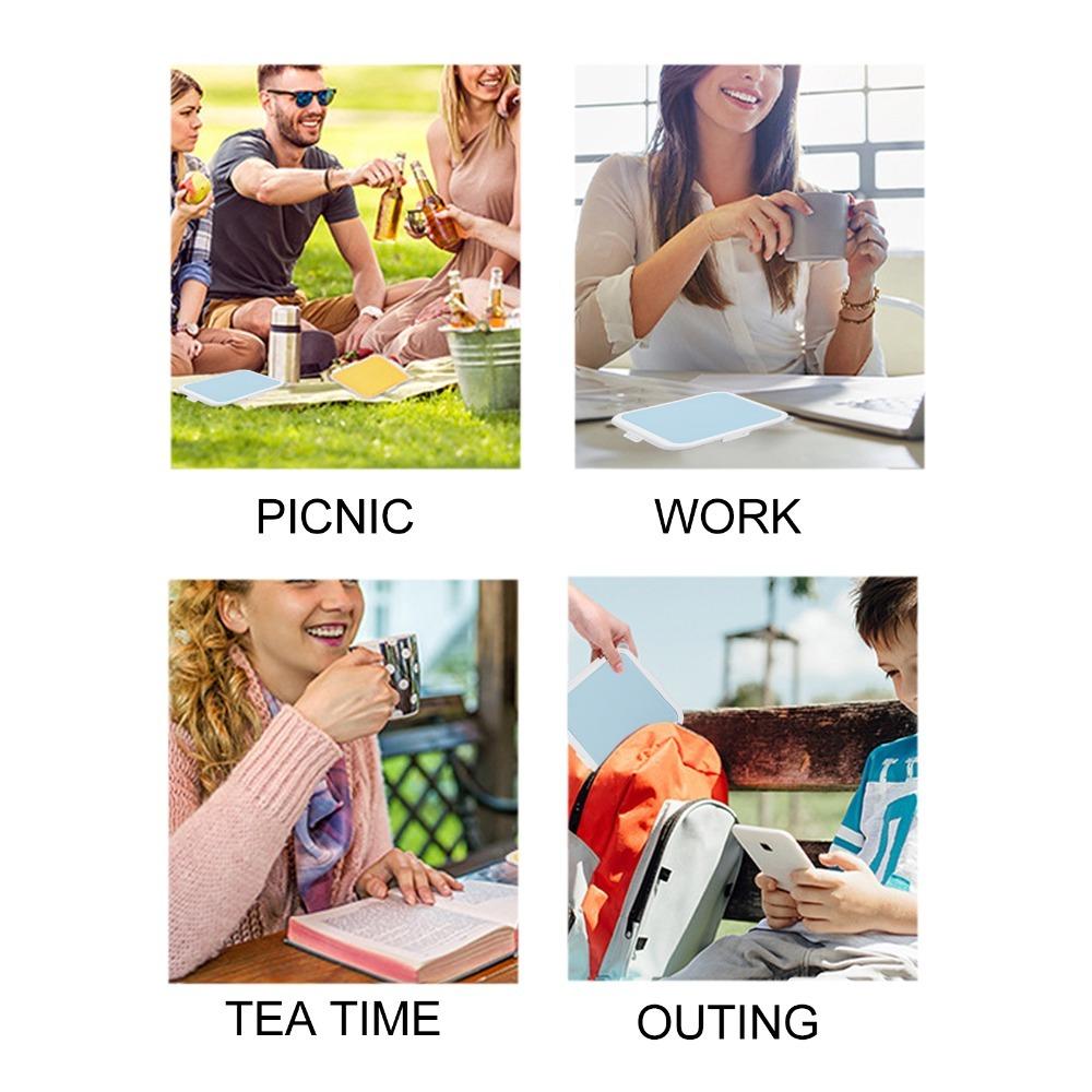 3 Side Clips Sandwich Storage Box PP Silicone Material Food Snack Storage For Work