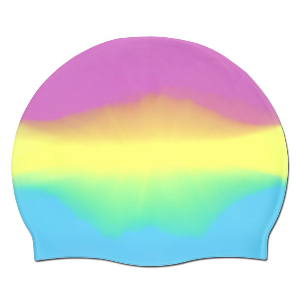 Silicone Swim Cap Non-Slip Swim Cap With Ear Protection Premium Tear-Resistant Summer Beach Vacation Activities For Adults