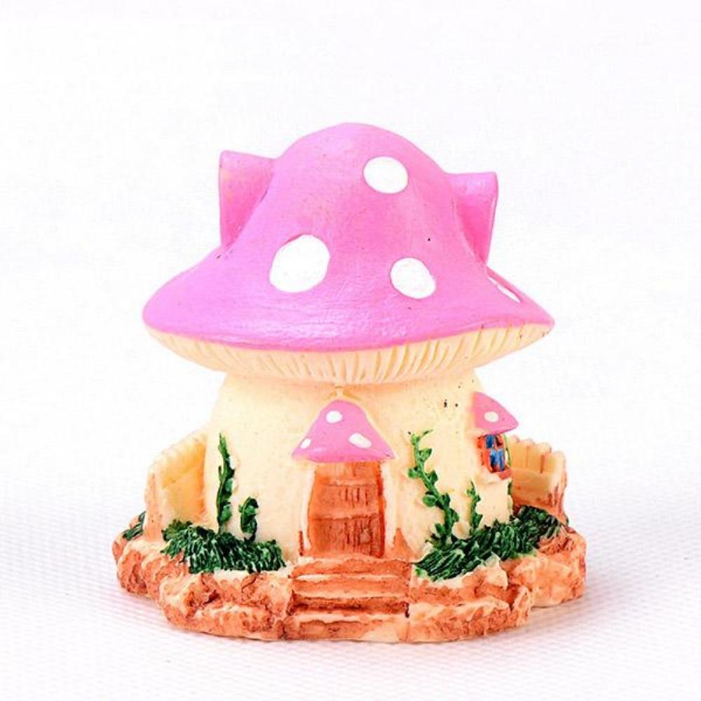 Миниатюрный дом A Building Mushroom Aquarium Rockary Фигурка Fairy Garden Terrarium Home Fish Tank Landscape Decor Accessories