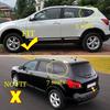 6Pcs Car Pillar Posts for Nissan Qashqai J10 2008-2013 Door Window Trim Stickers Decoration Accessories