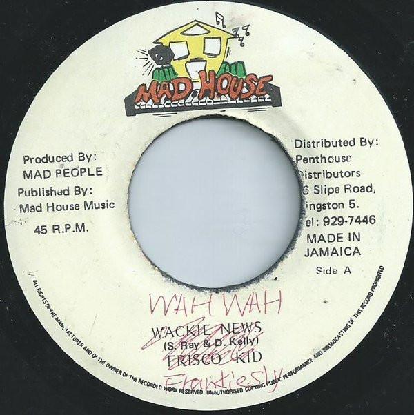 7-дюймовая пластинка FRANKIE SLY FRISCO KID Wah Wah Wackie News none Mad House Ямайка Регги Ска Даб Б/у