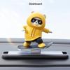 Creative Cute Skateboard Bear Car Center Console Moving Scooter Bear Car Decoration Ornaments Interior Accessories