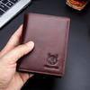 Leather Wallet Large Capacity Wallet Credit Card Holder for Men with 15 Card Slots