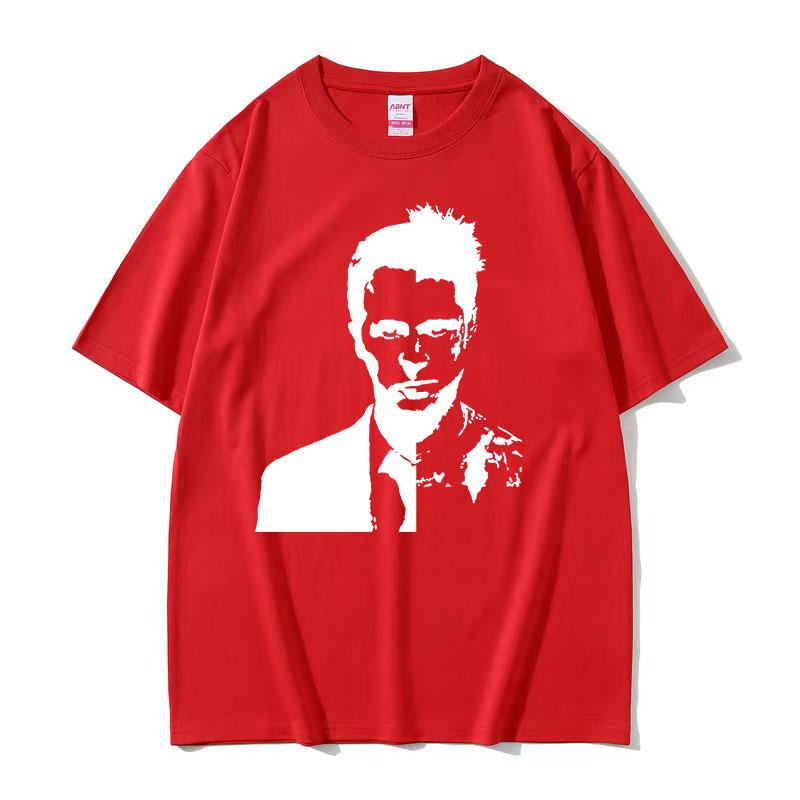 Винтажная футболка с принтом Fight Club, унисекс, высокое качество, модная хлопковая футболка, летняя повседневная, оверсайз, стритвир