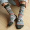45296 пар мужских зимних носков средней длины с теплоизоляцией в этническом стиле для дома и спальни