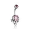 Titanium Belly Button Ring Pink - Tpp-022 1.6/10