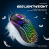 Эргономичная проводная/беспроводная игровая мышь с RGB-подсветкой и полым дизайном