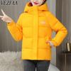 Women's Fashion Casual Fall Winter Solid Color Print Long Sleeve Jackets & Coats Down Coats