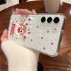 Чехол с принтом рождественской елки для Samsung Galaxy S25 S24 S22 Ultra S23 S24 FE A17 A56 A16 A36 A26 A55 A15 A25 A54 5G Прозрачный Мягкий ТПУ Чехол для телефона