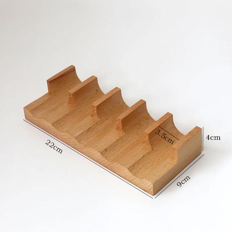 Креативная деревянная тарелка для подачи суши, прямоугольная подставка для молекулярной кухни, ресторанная посуда для демонстрации фирменных блюд