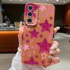 Чехол для телефона с принтом «Разноцветные звезды» для Samsung A57 A37 A17 A56 A36 A16 A55 A35 A15 A54 5G S21 FE S22 S23 S24 Plus S25 S26 Ultra Cover с текстурой кожи