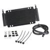 Heavy Duty Aluminum Oil Cooler Kit Universal Transmission Gearbox Cooler Set for Car Engine Overload and Racing