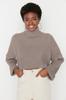 Women's Elegance Style Sweater Stone Crop Basic Knitwear Sweater