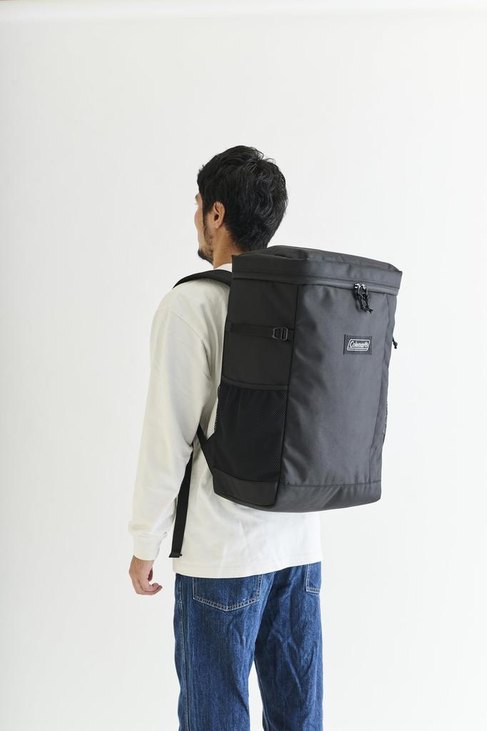 Rucksack Sealed Light 45 Black for Club Square Large Waterproof [Coleman] School, Activities, Business, Commuting, Capacity, Outdoor, Travel,