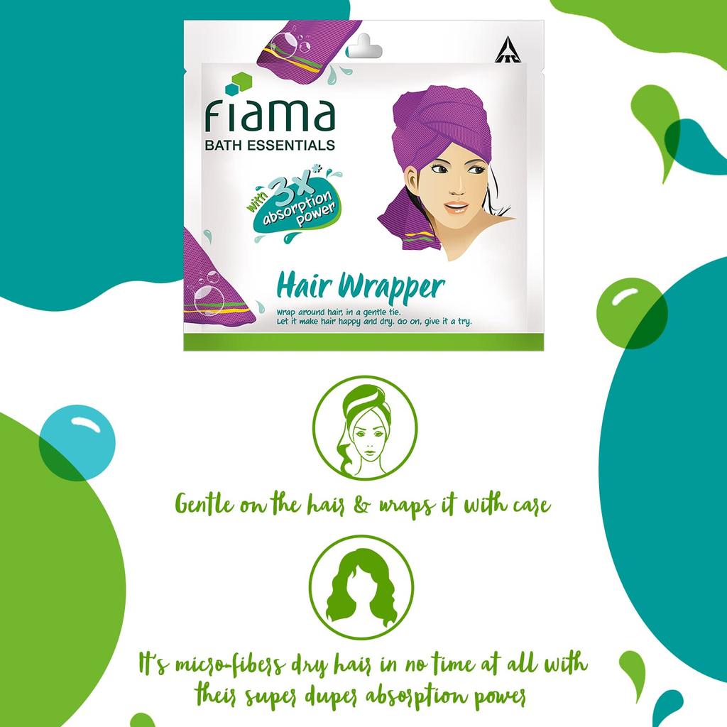 Fiama Bath Essential Повязка для волос Мягкое полотенце для волос из микрофибры для женщин Упаковка 1 шт. Быстросохнущий банный аксессуар