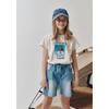 BlueTail LighT Pink Selfina PrinT ShorT Sleeve T shirT azb2Ts02lp