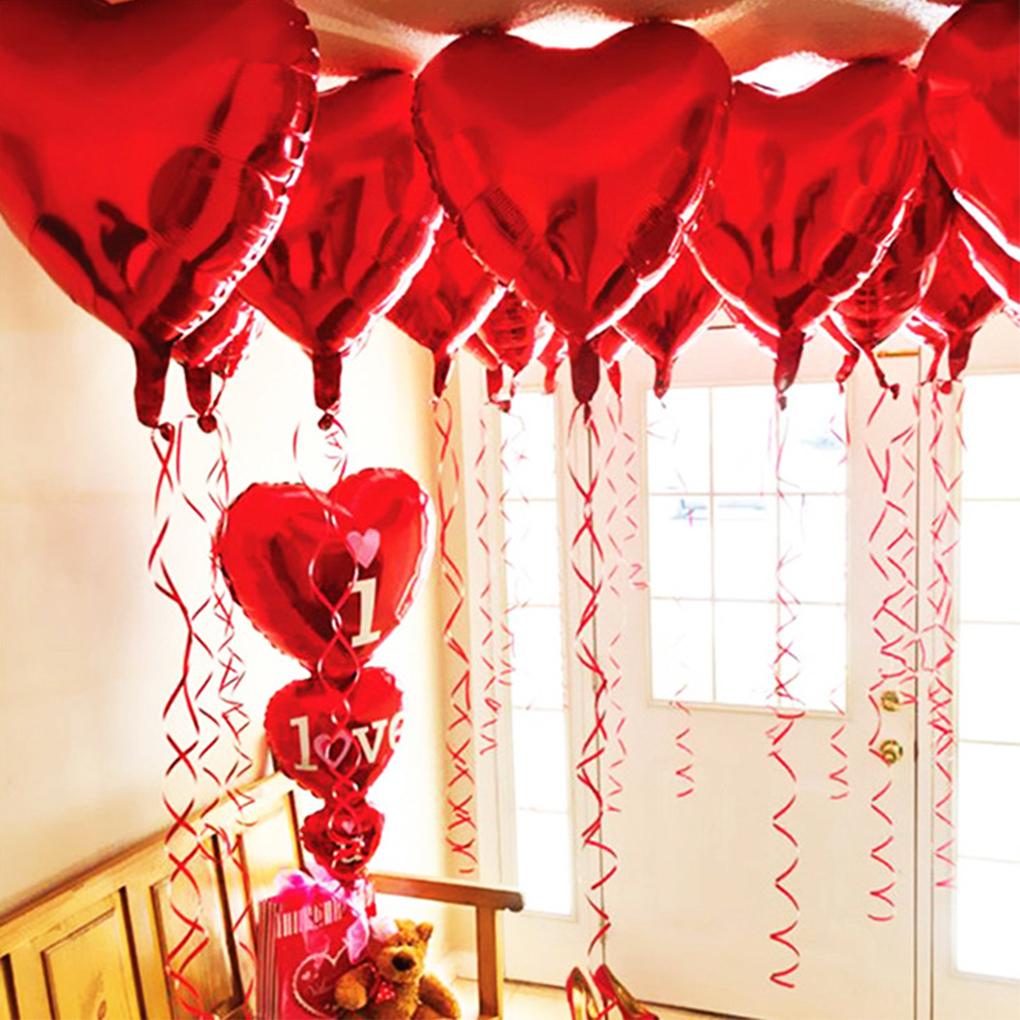 Foil Balloons For Wedding Birthday Party Decorations Love Heart Globos Reusable And Practical