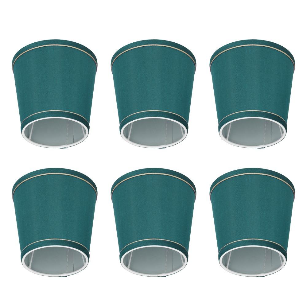6PCS Fabric Lampshade Clip On Design Small Lamp Shades Simple Lamp Cover Floor Lamp