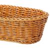 Hand-woven Cutlery Storage Basket Rattan Woven Tableware Bread Fruit Vegetables Spoon Chopsticks Storage Rectangular Basket