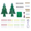 Red Green Yellow LED 3D LED Christmas Tree Kit Christmas Tree Flashing LED PCB  DIY Projects