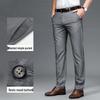 Romon Men's Elastic Non-Iron Straight Fit Business Casual Pants