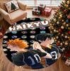 Haikyu Pattern Round Rug, Indoor/Outdoor Mat, for Picnic, Gameroom, Bedroom, Office, Living Room, Home Decor Carpet, Birthday Gift