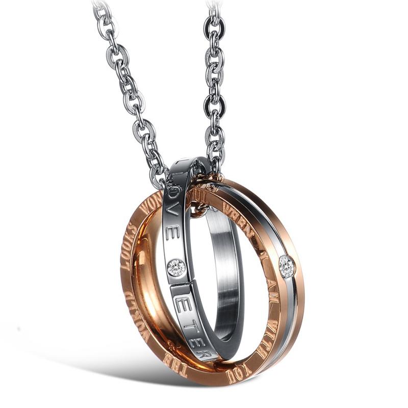RUI RUI YU модный круглый кулон Diamante Carbon Teel ожерелье для мужчин, женщин, пар