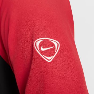 Men's Nike Total 90 Sweatshirts Men's Fitness Red/Black/Sail White Crew Neck Moderate Straight Fit