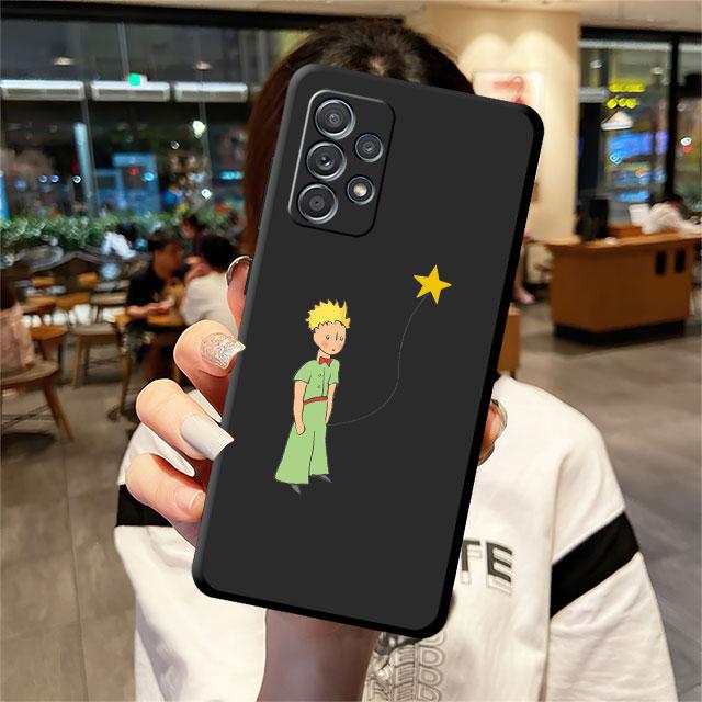Черный чехол для телефона «Маленький принц» для Samsung Galaxy A71 A11 A12 A13 A32 A52 5G A22 A72 A21s A51 4G A52s A33 A53 A41, сумка