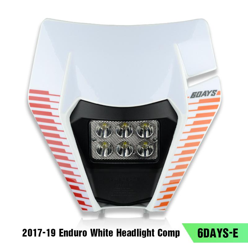 PowerZone Мотоциклетная фара Фара Supermoto Обтекатель Для KTM EXC SXF MX Мотокросс Эндуро Фара