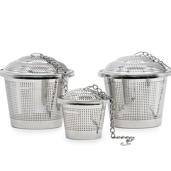 Ситечко для чая из нержавеющей стали с цепочкой