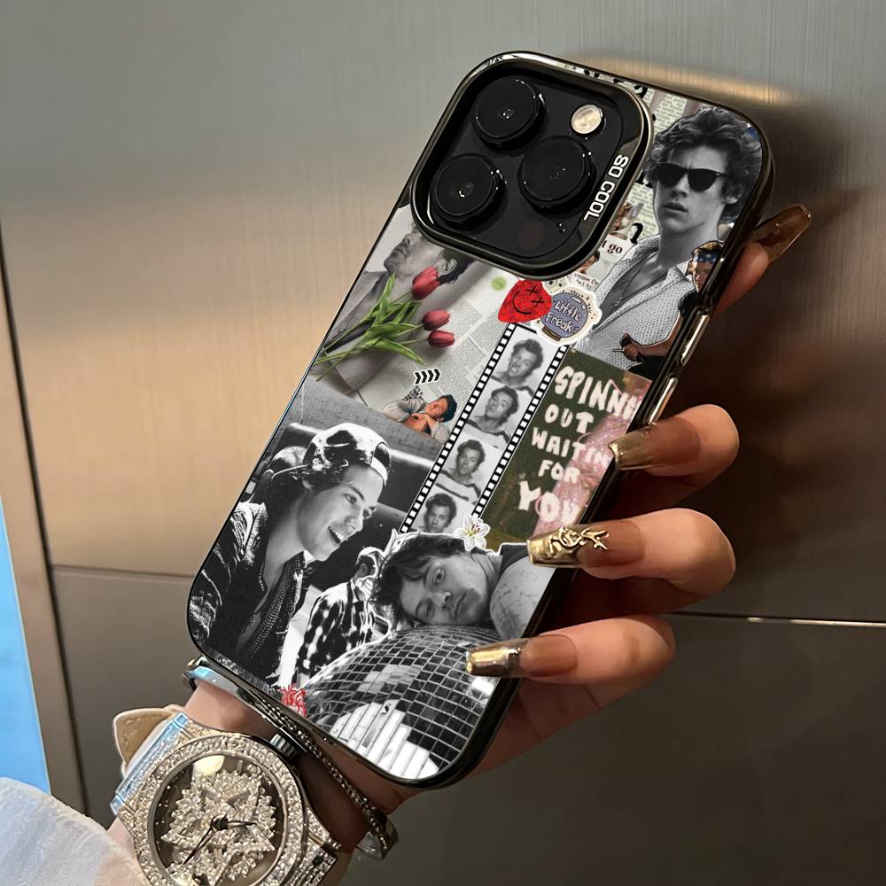 H-Harry Music Styles Phone Case For IPhone17  16 11 12 13 14 15 16 Pro Max Plus Cover Colored Silver Funda Bumber