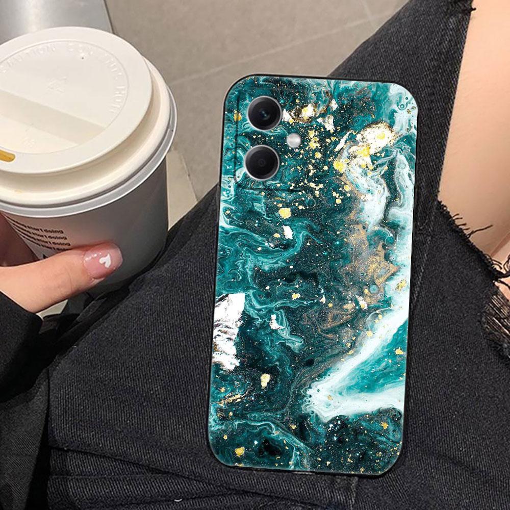 Watercolor Painting Marble Phone Case For Redmi Note 15 14 13 12 12S 11 11T 11S 10 9T 9 Pro TPU Case Funda DIY Shell Capa Cover