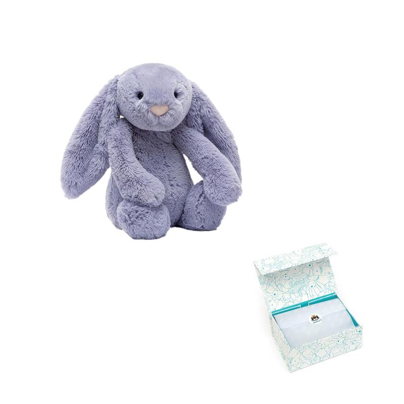 Jellycat Серия Зайчик Бонни Скрипка Средний Спутник и Успокаивающая Кукла Плюшевая Кукла Высотой 31 см