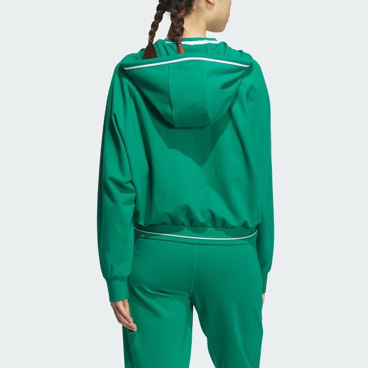 Adidas Verbiage Crop Jacket Jackets & Coats Women's Smoke Green JE3604