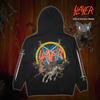 Худи с принтом Slayer Hell Awaits Пуловер Мужские Женские Оверсайз Y2k Флис Теплый Свитшот Американская Группа Смертельного Металла Женская Мужская Одежда