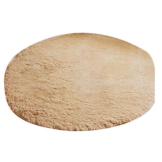 40cm Round Bathroom Bedroom Coral Fleece Soft Non-slip Floor Mat Rug Home Decor