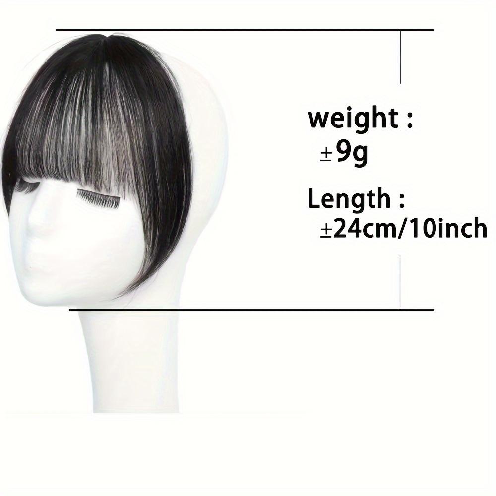 MERISIHAIR Синтетические волосы, цельный прямой зажим для наращивания волос, плоская челка с воздушной челкой спереди и париком для женщин, повседневное использование