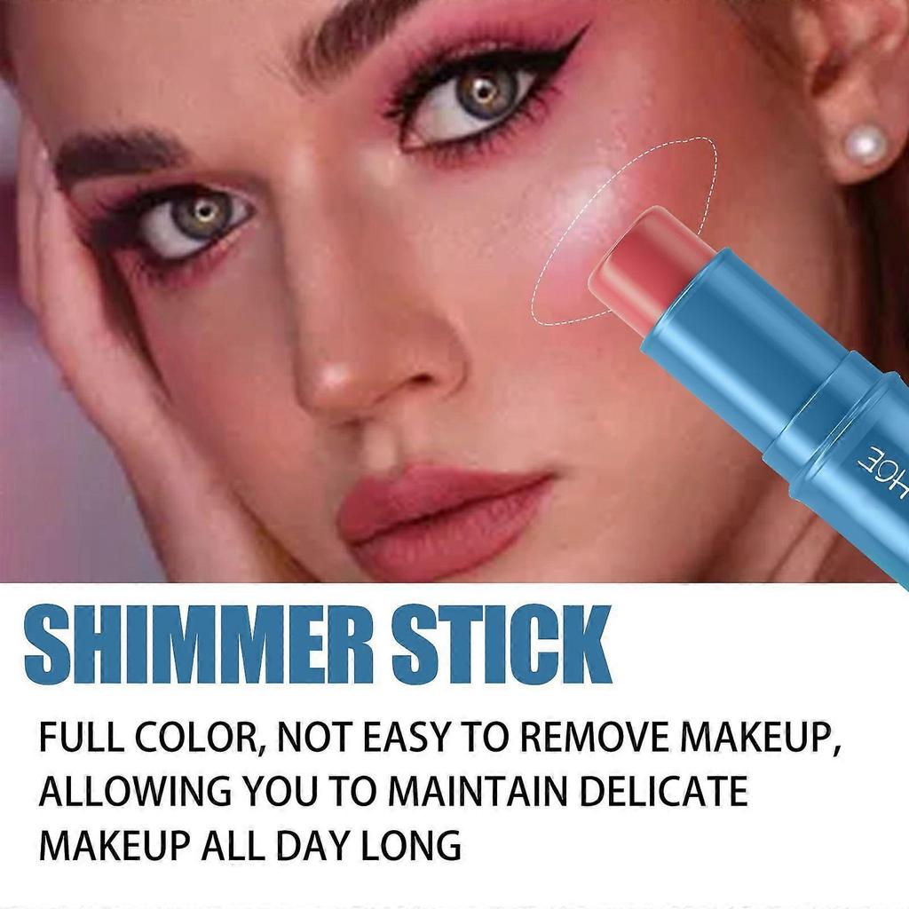 Eelhoe Multi-Functional Blush Stick, Three-Dimensional Brightening, Natural Waterproof, Light And Thin, Lazy Person Contouring Cream