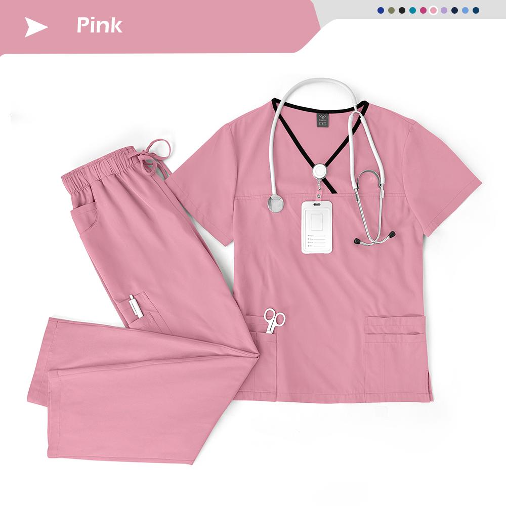Эластичные Дышащие Товары для Кормления Хирургические Uniforms Женские Больничные Клинические Uniforms Многоцветные Короткий Рукав Одежда для Салона Красоты