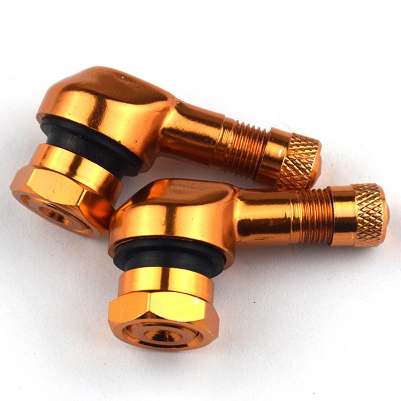 2 шт. обод клапана мотоцикла 90 градусов угол мотоцикла алюминиевый сплав колесо шины бескамерные стержни клапана для обода колеса части