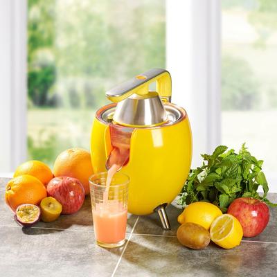 KitchenCook Электрическая соковыжималка 550 мл - 2 насадки для отжима - Шарнирный рычаг - Носик для наливания - Фильтр из нержавеющей стали