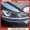 2 шт., накладка на фару автомобиля, наклейка для Volkswagen VW GOLF 7 MK 7 GTI, головной светильник, лампа для украшения бровей