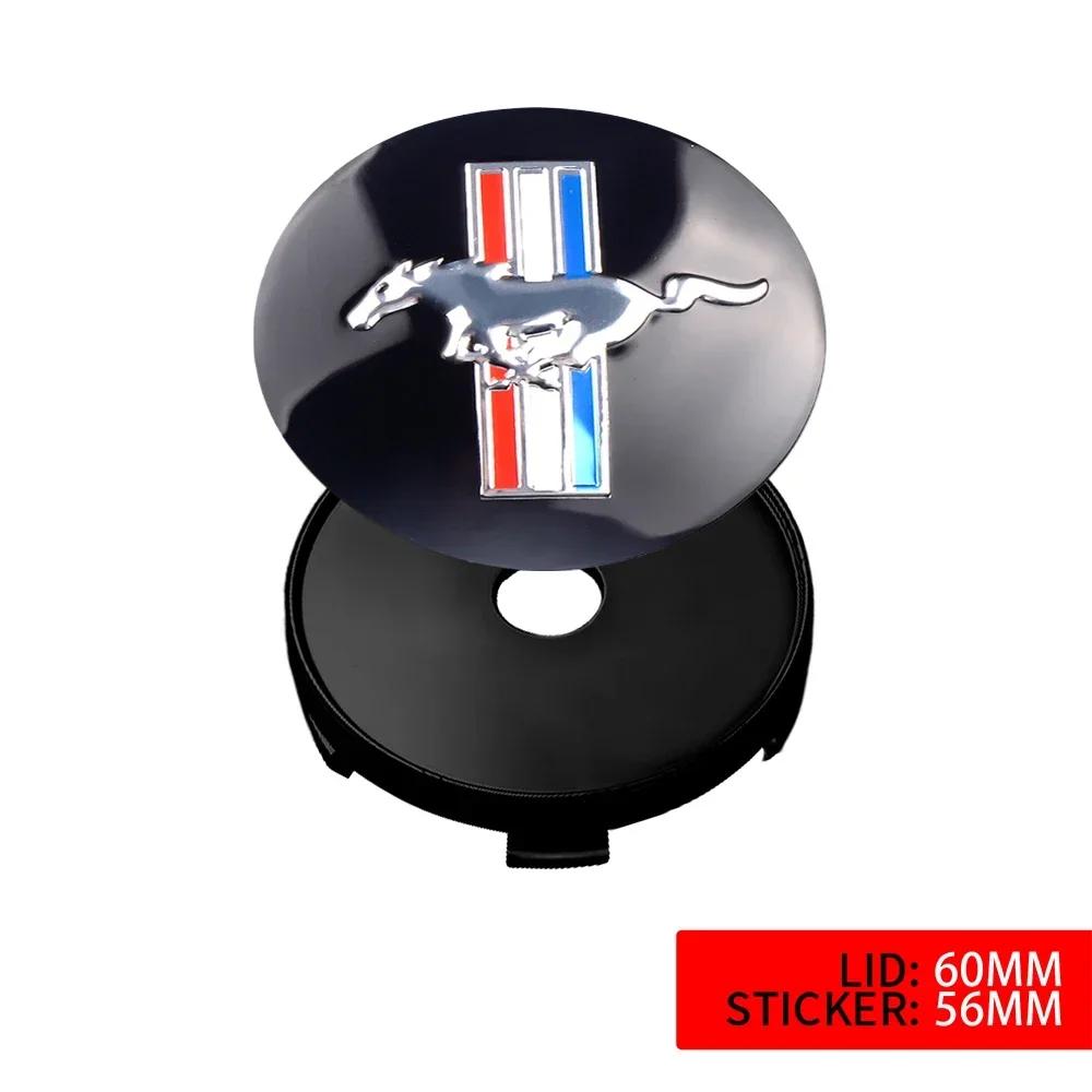 New 2026 Car Sticker For Ford 4pcs 56/60mm Car Auto Wheel Center Cover Badge Stickers Hub Cap Replacement For Ford Ranger Focus