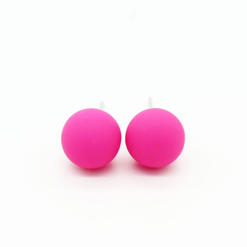 Acrylic CandyColor Multicolor Round Ball Jewelry Fashion Accessories Drop Earrings Stud Earrings